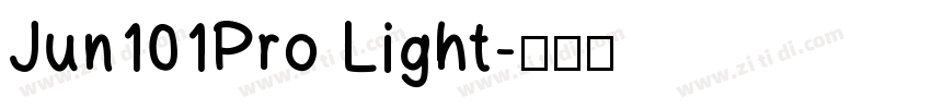 Jun101Pro Light字体转换